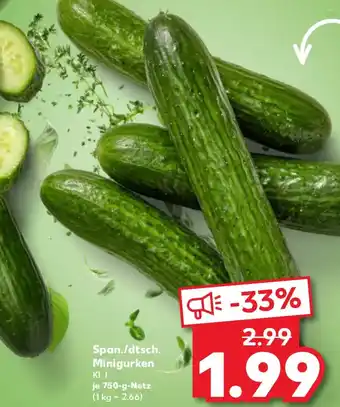 Kaufland Span./dtsch. Minigurken Angebot