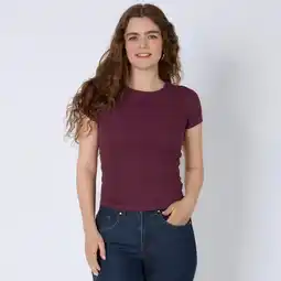 NKD Damen-T-Shirt in geripptem Design Angebot