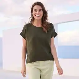NKD Damen-Bluse aus Vikose-Leinen-Mix Angebot