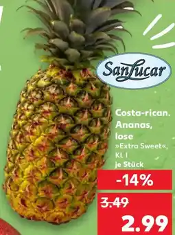 Kaufland Sanfucar Costa-rican. Ananas, lose Angebot