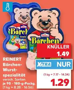Kaufland REINERT Bärchen Wurstspezialität Angebot