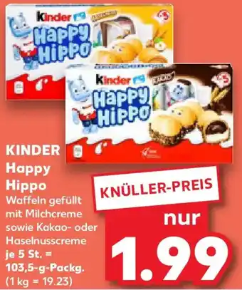 Kaufland KINDER Happy Hippo Angebot