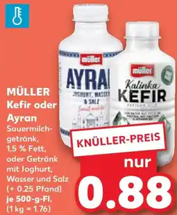 Kaufland MÜLLER Kefir oder Ayran Angebot