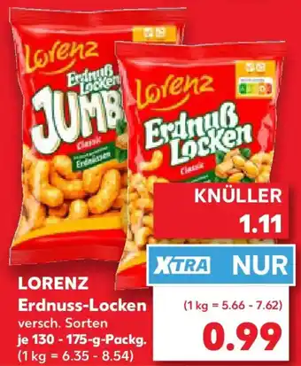 Kaufland LORENZ Erdnuss-Locken Angebot
