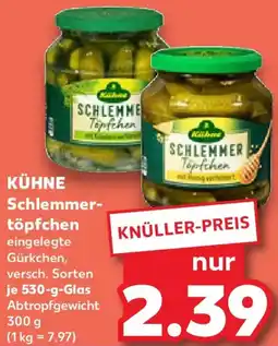 Kaufland KÜHNE Schlemmertöpfchen Angebot