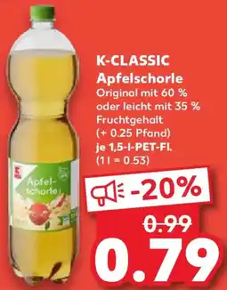 Kaufland K-CLASSIC Apfelschorle Angebot