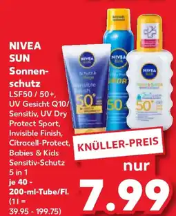 Kaufland NIVEA SUN Sonnenschutz Angebot