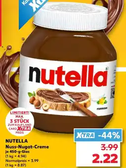 Kaufland NUTELLA Nuss-Nugat-Creme Angebot