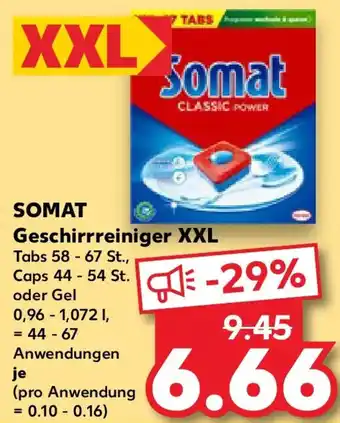 Kaufland SOMAT Geschirrreiniger XXL Angebot