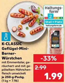 Kaufland K-CLASSIC Geflügel-Mini Berner Würstchen Angebot
