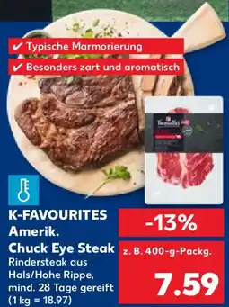 Kaufland K-FAVOURITES Amerik. Chuck Eye Steak Angebot