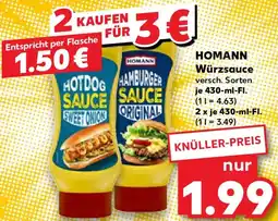 Kaufland HOMANN Würzsauce Angebot
