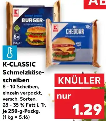Kaufland K-CLASSIC Schmelzkäsescheiben Angebot