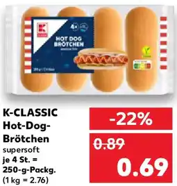 Kaufland K-CLASSIC Hot-Dog Brötchen Angebot