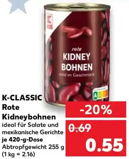 Kaufland K-CLASSIC Rote Kidneybohnen Angebot