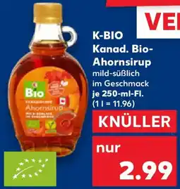 Kaufland K-BIO Kanad. Bio Ahornsirup Angebot