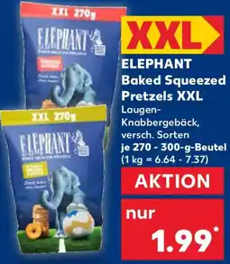 Kaufland ELEPHANT Baked Squeezed Pretzels XXL Angebot