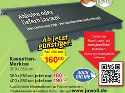 Jawoll Kassetten Markise Angebot