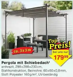 Jawoll Pergola mit Schiebedach Angebot