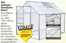 Jawoll Aluminium Gewächshaus Angebot