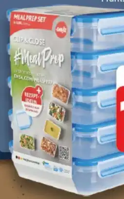 E-Center emsa Frischhaltedosen-Set Clip & Close Mealprep Angebot