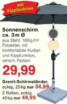 Jawoll Sonnenschirm Angebot