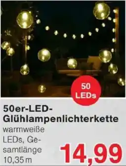 Jawoll 50er-LED Glühlampenlichterkette Angebot