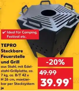 Kaufland TEPRO Steckbare Feuerstelle und Grill Angebot