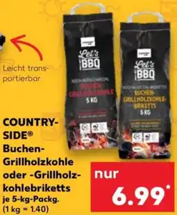 Kaufland COUNTRYSIDE Buchen Grillholzkohle oder Grillholzkohlebriketts Angebot