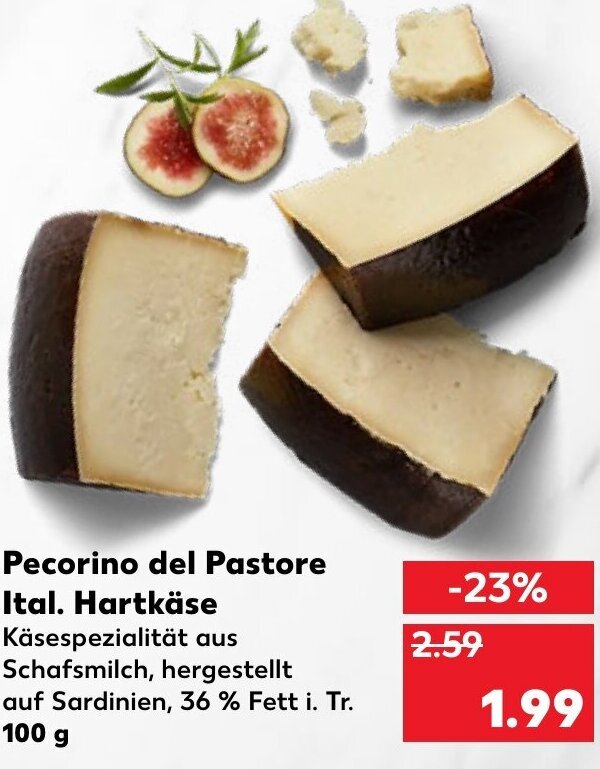 Pecorino del Pastore Ital. Hartkäse 100 g Angebot bei Kaufland