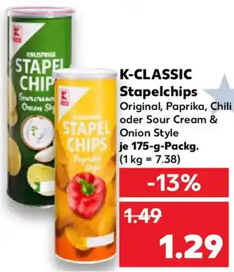 Kaufland K-CLASSIC Stapelchips Angebot