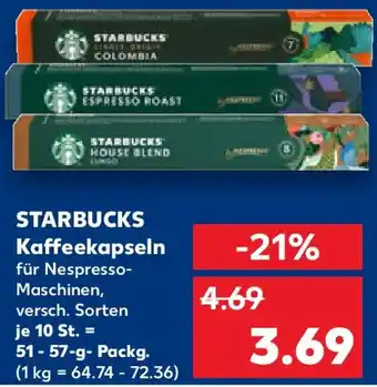 Kaufland STARBUCKS Kaffeekapseln Angebot
