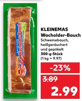 Kaufland Kleinemas Wacholder-Bauch 300-g-Stück Angebot