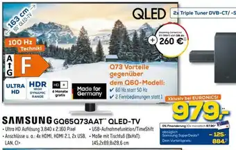 Euronics XXL Samsung GQ65Q73AAT OLED TV Angebot