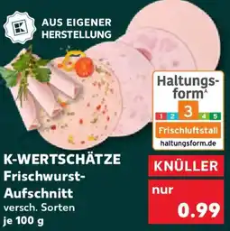 Kaufland K-WERTSCHÄTZE Frischwurst Aufschnitt Angebot