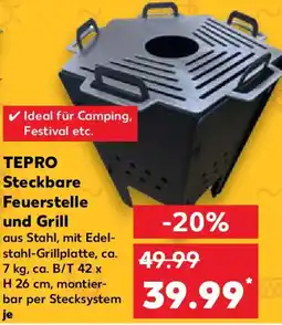 Kaufland TEPRO Steckbare Feuerstelle und Grill Angebot