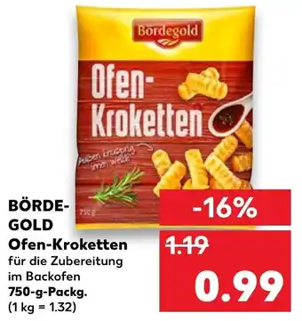 Kaufland Börde-Gold Ofen-Kroketten 750-g-Packg. Angebot