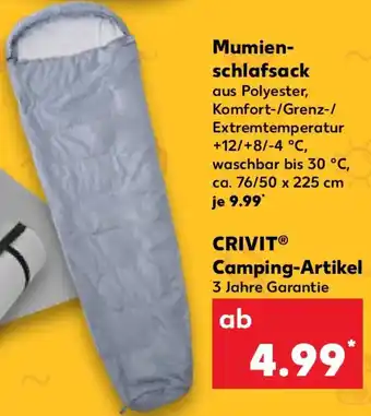 Kaufland CRIVIT Mumienschlafsack Angebot