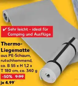 Kaufland CRIVIT Thermo Liegematte Angebot