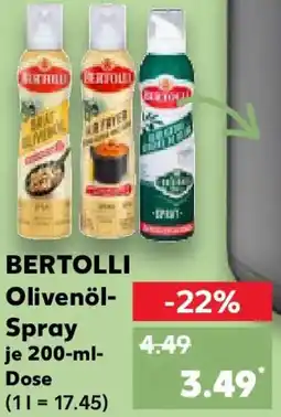 Kaufland BERTOLLI Olivenöl Spray Angebot
