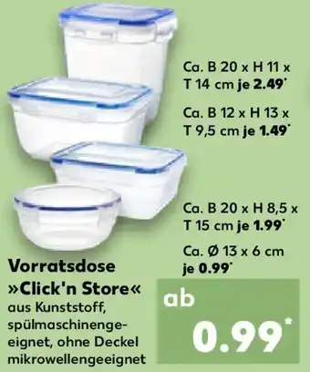 Kaufland Vorratsdose Click'n Store Angebot