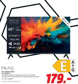 MediaMarkt Peaq ptv 40gqf-5026t 40 qled tv Angebot