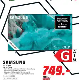 MediaMarkt Samsung qled tv gq 75 q7f Angebot