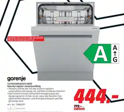 MediaMarkt Gorenje ultra16buaex g600 geschirrspüler Angebot
