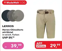 dodenhof Lerros herren-chinoshorts mit gürtel Angebot