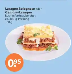 V Markt Lasagne bolognese oder gemüse-lasagne Angebot