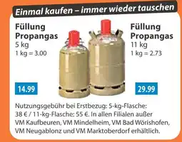 V Markt Füllung propangas Angebot