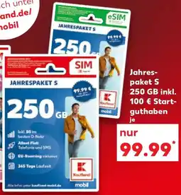 Kaufland Jahrespaket S 250 GB Angebot