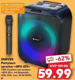 Kaufland DENVER Partylautsprecher BPS-251 Angebot