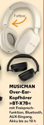 Kaufland MUSICMAN Over-Ear Kopfhörer BT-X78 Angebot